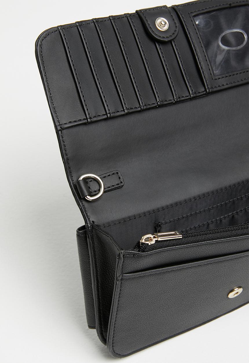 GUESS - Noelle xbody flap organizer - black