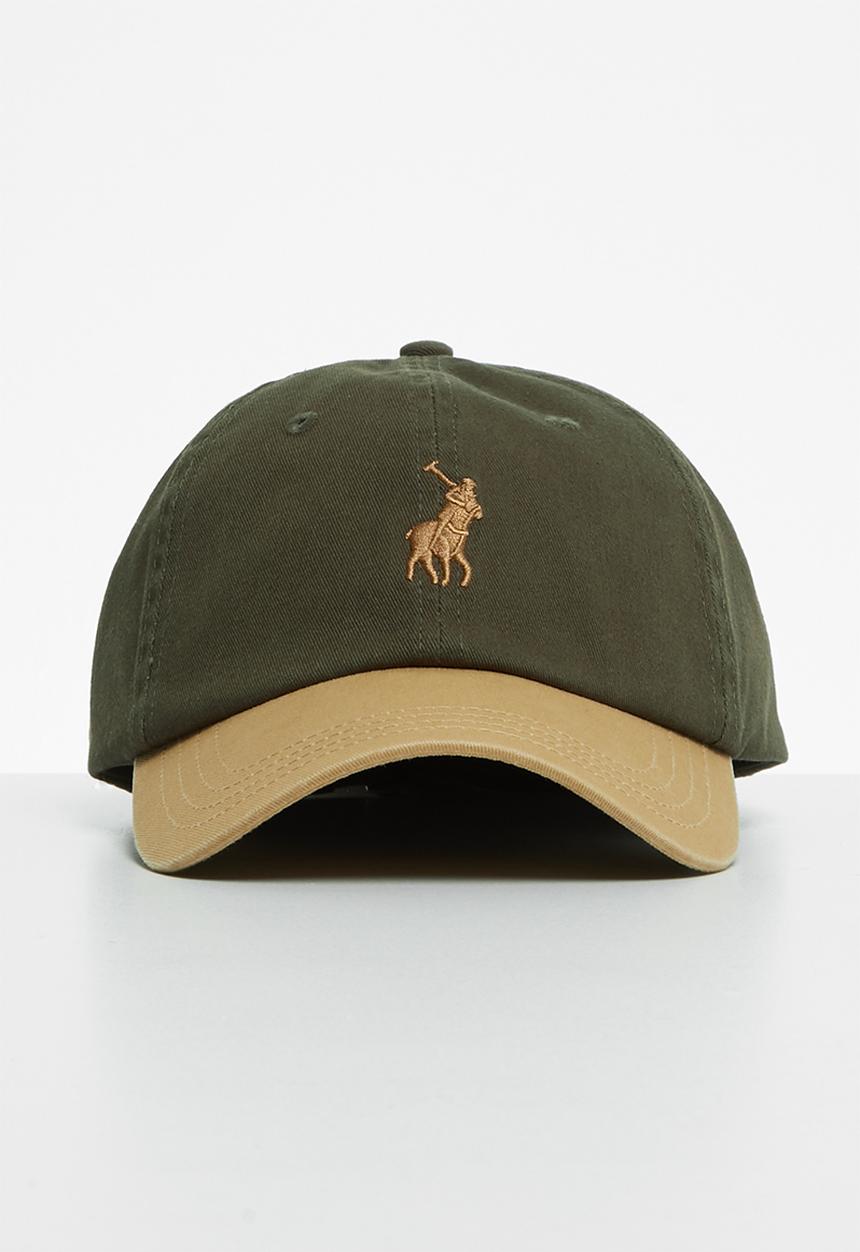 POLO - Mens axel 3d pony contrast peak - olive