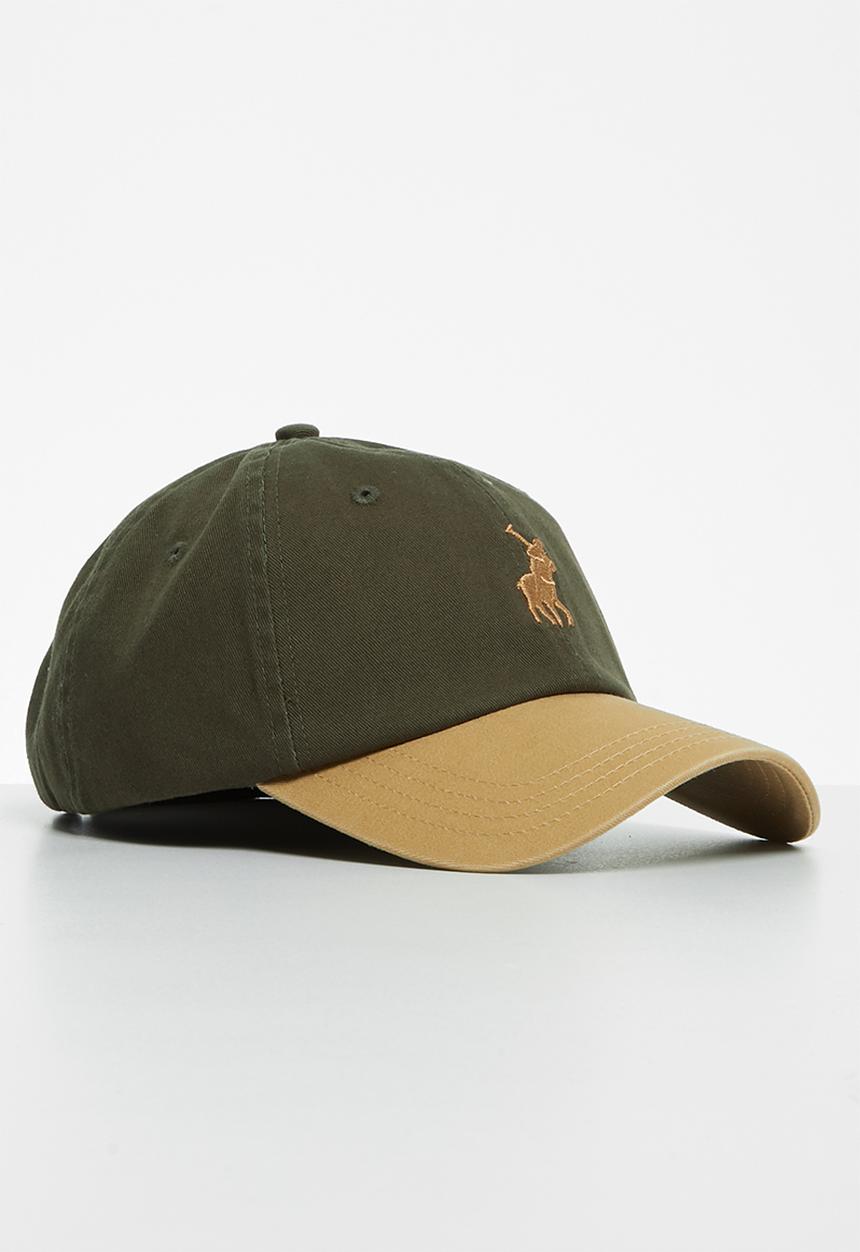POLO - Mens axel 3d pony contrast peak - olive