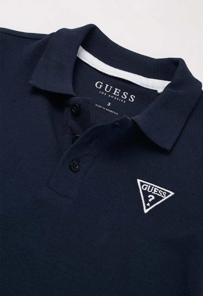 GUESS - Guess core embroidery golfer - blue