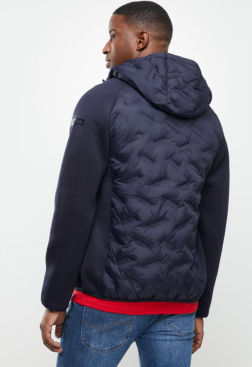 SOVIET - Spitfire raglan sleeve quilted jacket - navy