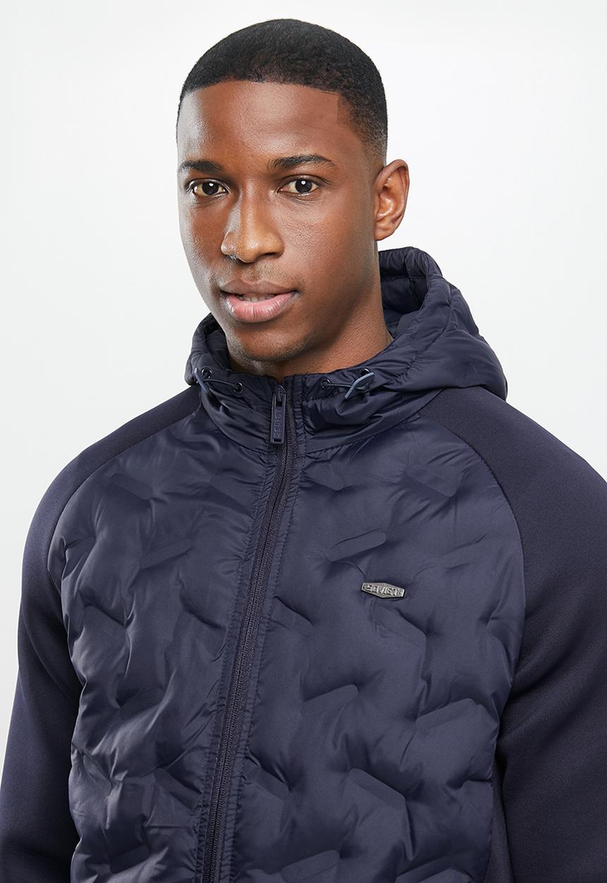SOVIET - Spitfire raglan sleeve quilted jacket - navy