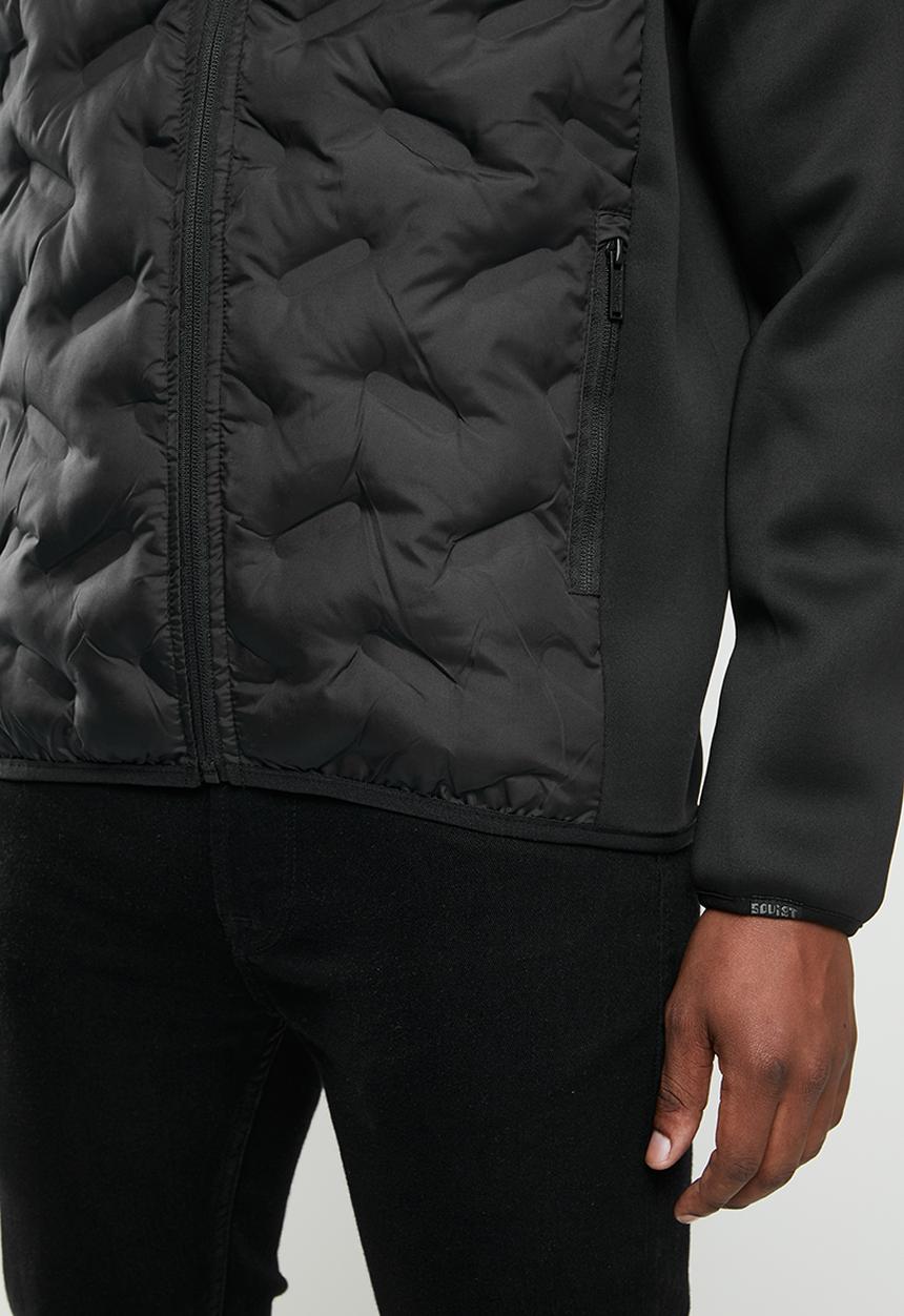 SOVIET - Spitfire raglan sleeve quilted jacket - black