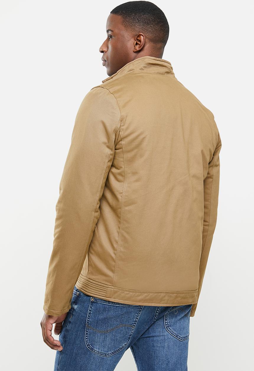 SOVIET - Colt zip through casual jacket - brown