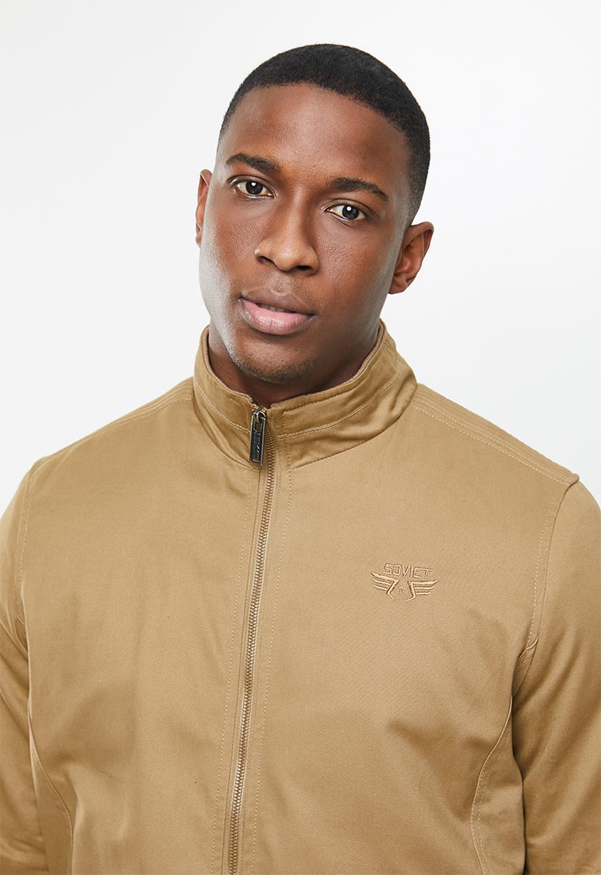 SOVIET - Colt zip through casual jacket - brown