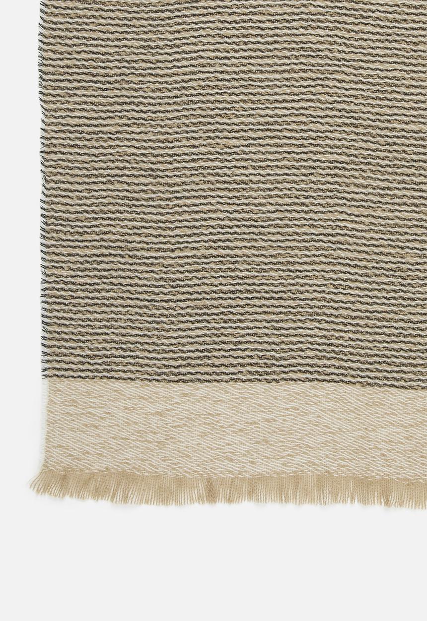 edit - Fringed scarf - neutral