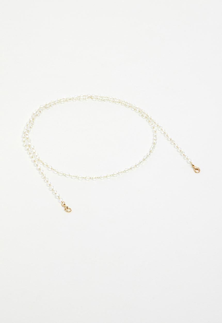 Superbalist - Beaded mask chain - clear