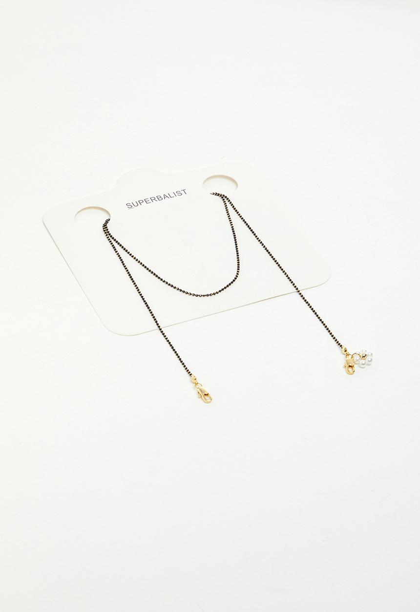 Superbalist - Small bead mask chain - brown