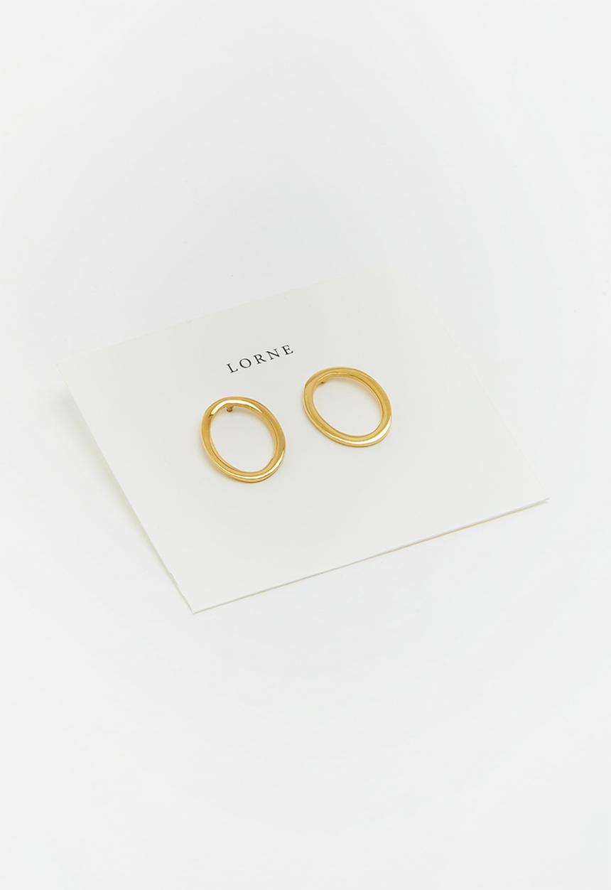 Lorne - Ovals earring - gold