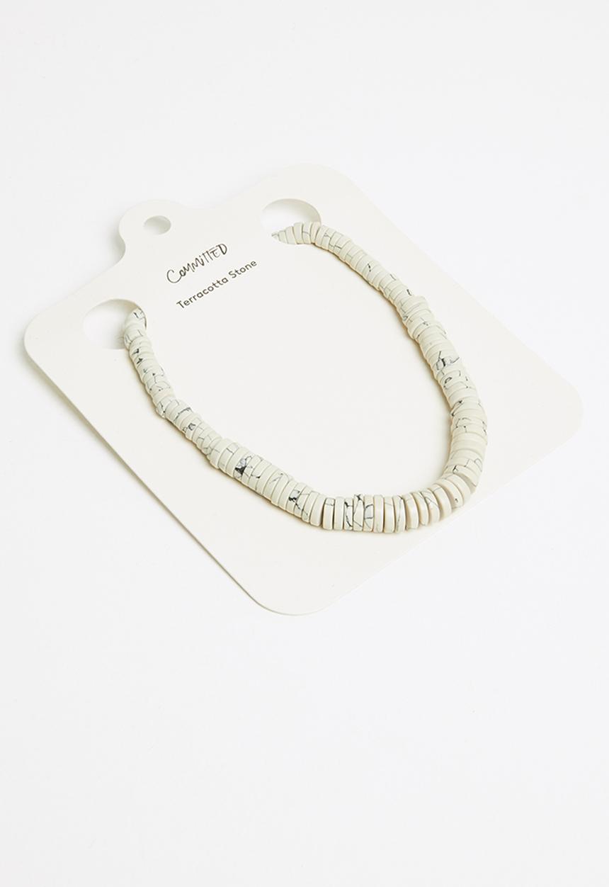 MANGO - Playa necklace - white