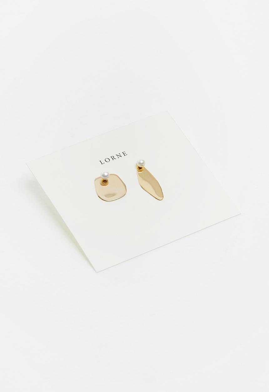 Lorne - Naked city earring - gold