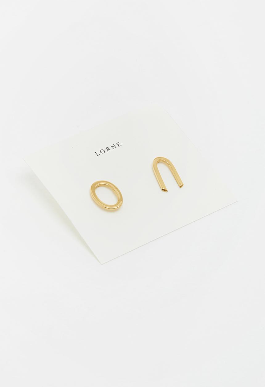 Lorne - Paired earring - gold
