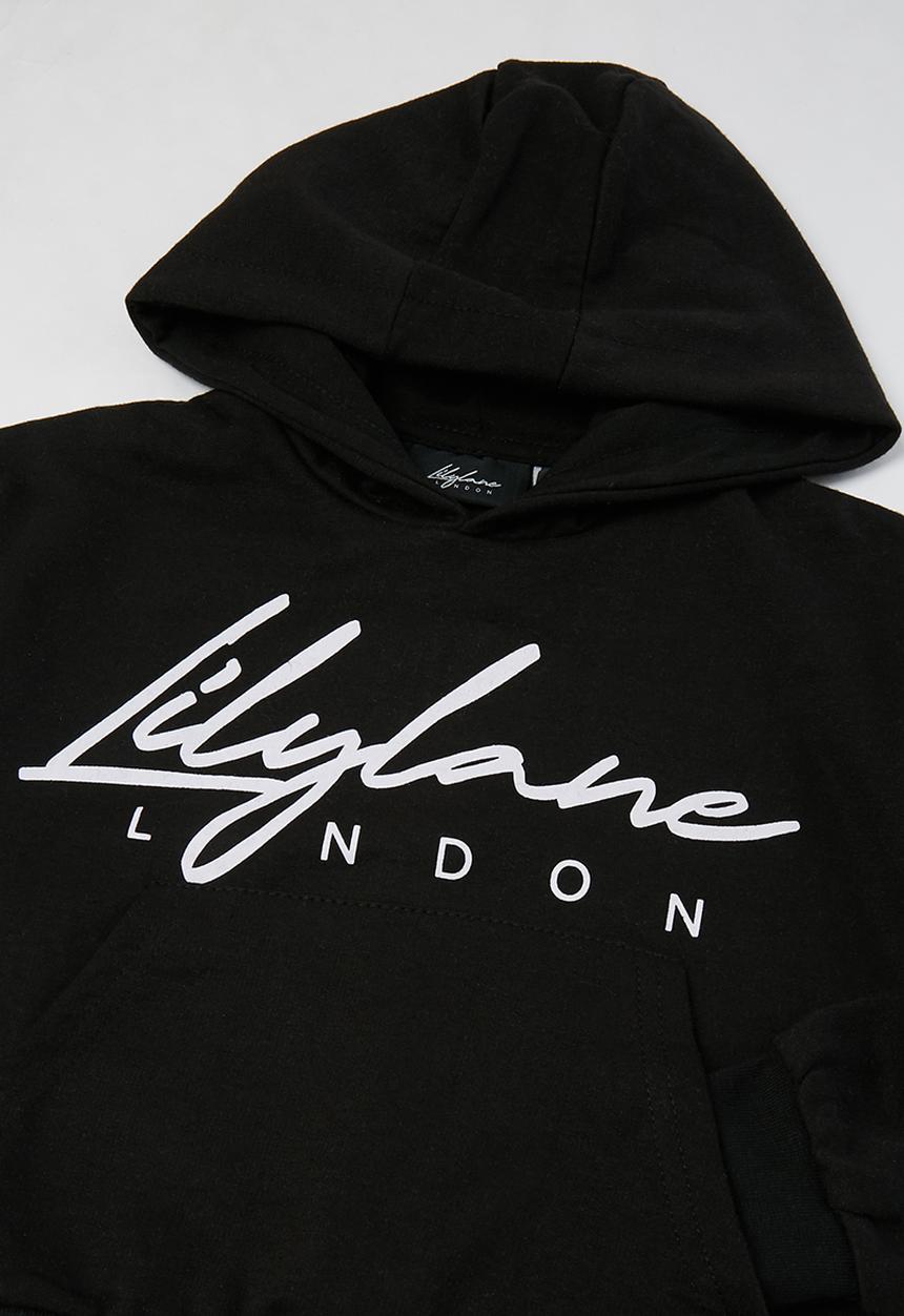 Lilylane - Devin printed hoodie - black