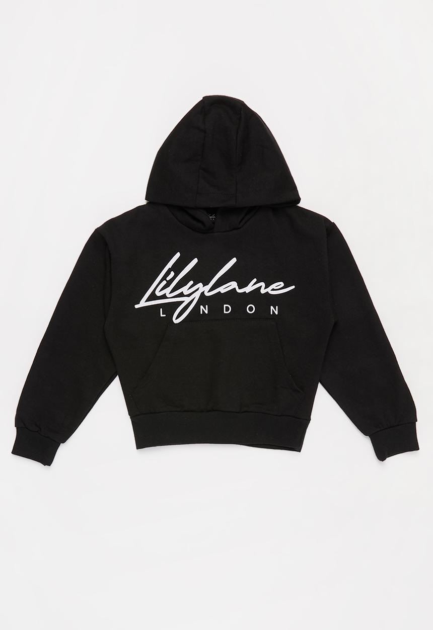 Lilylane - Devin printed hoodie - black