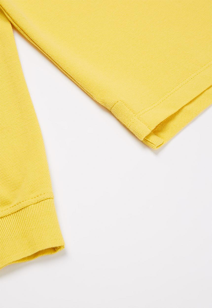 POLO - Boys warren long sleeve golfer - yellow