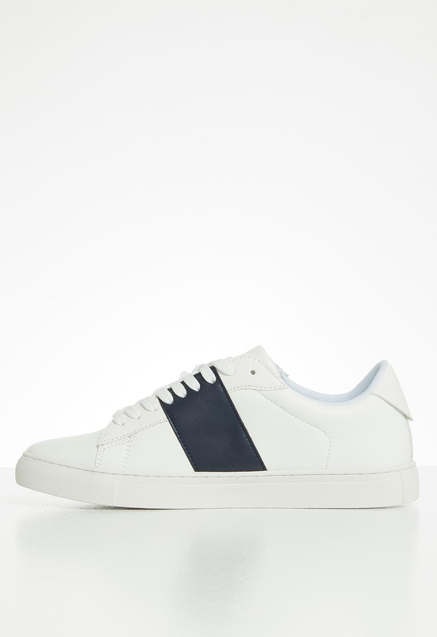 POLO - Giselle side flash sneaker - navy & white