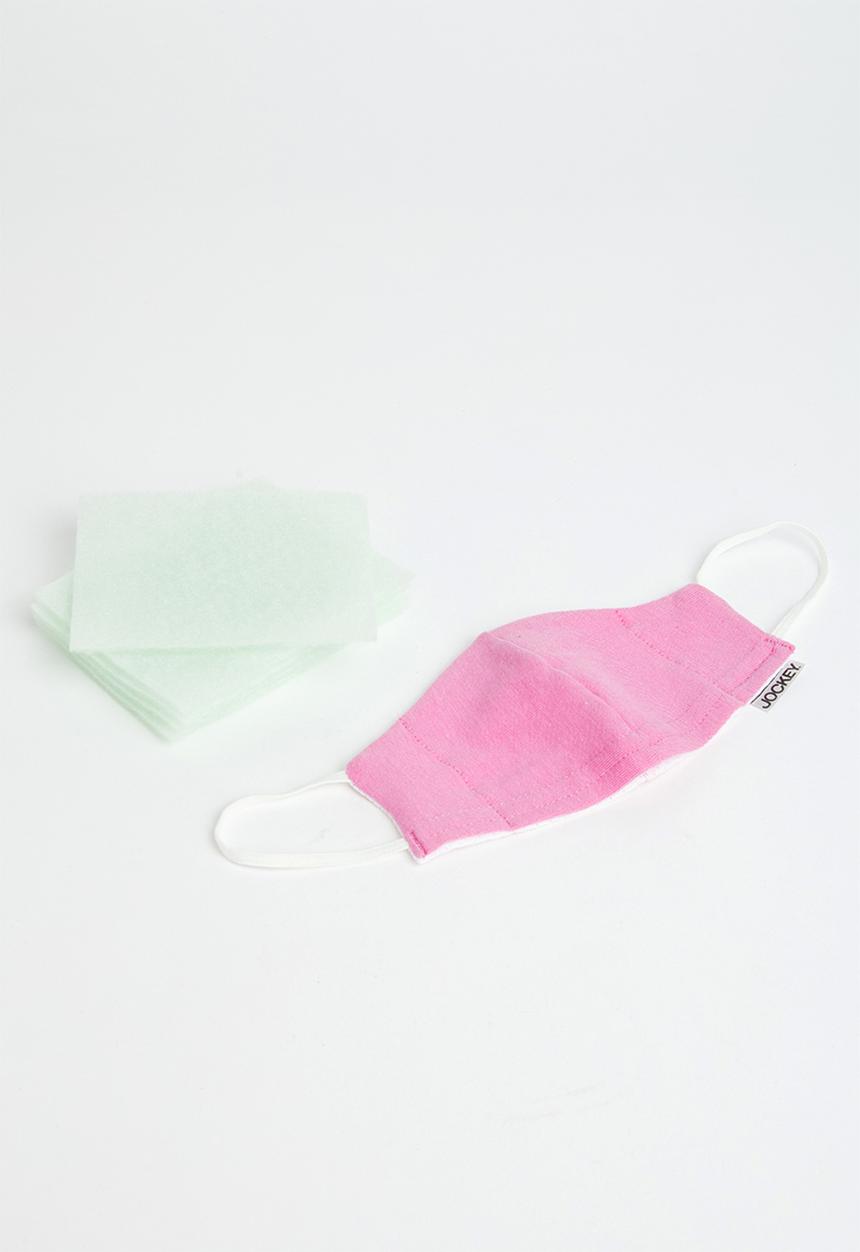 Jockey - Kids reusable cotton face mask - pink