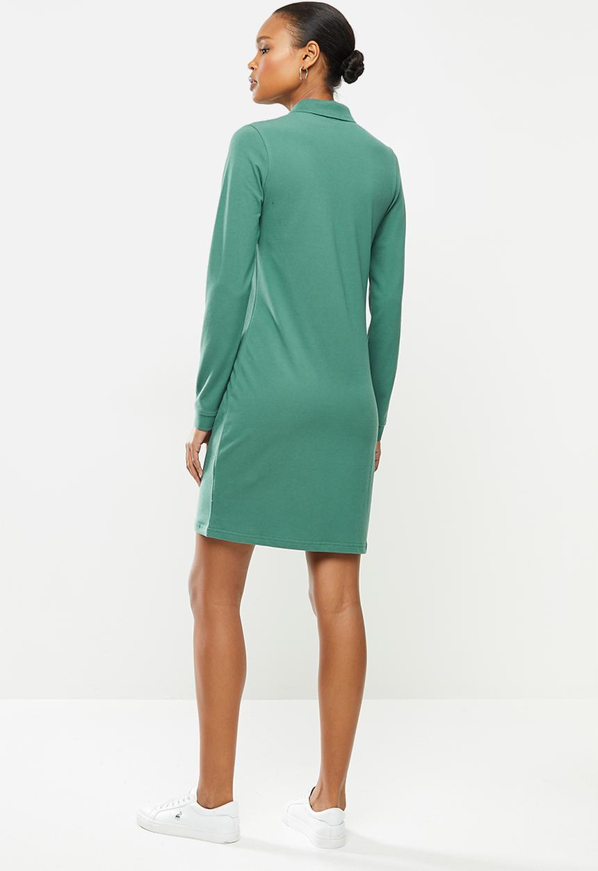 POLO - Kathy long sleeve stretch golfer dress - teal