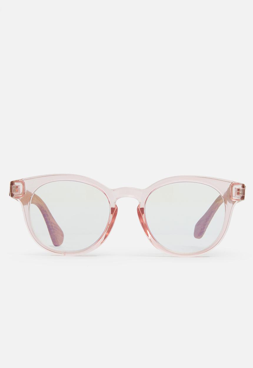 Sophie Moda - Reading glasses bamboo collection - pink & brown
