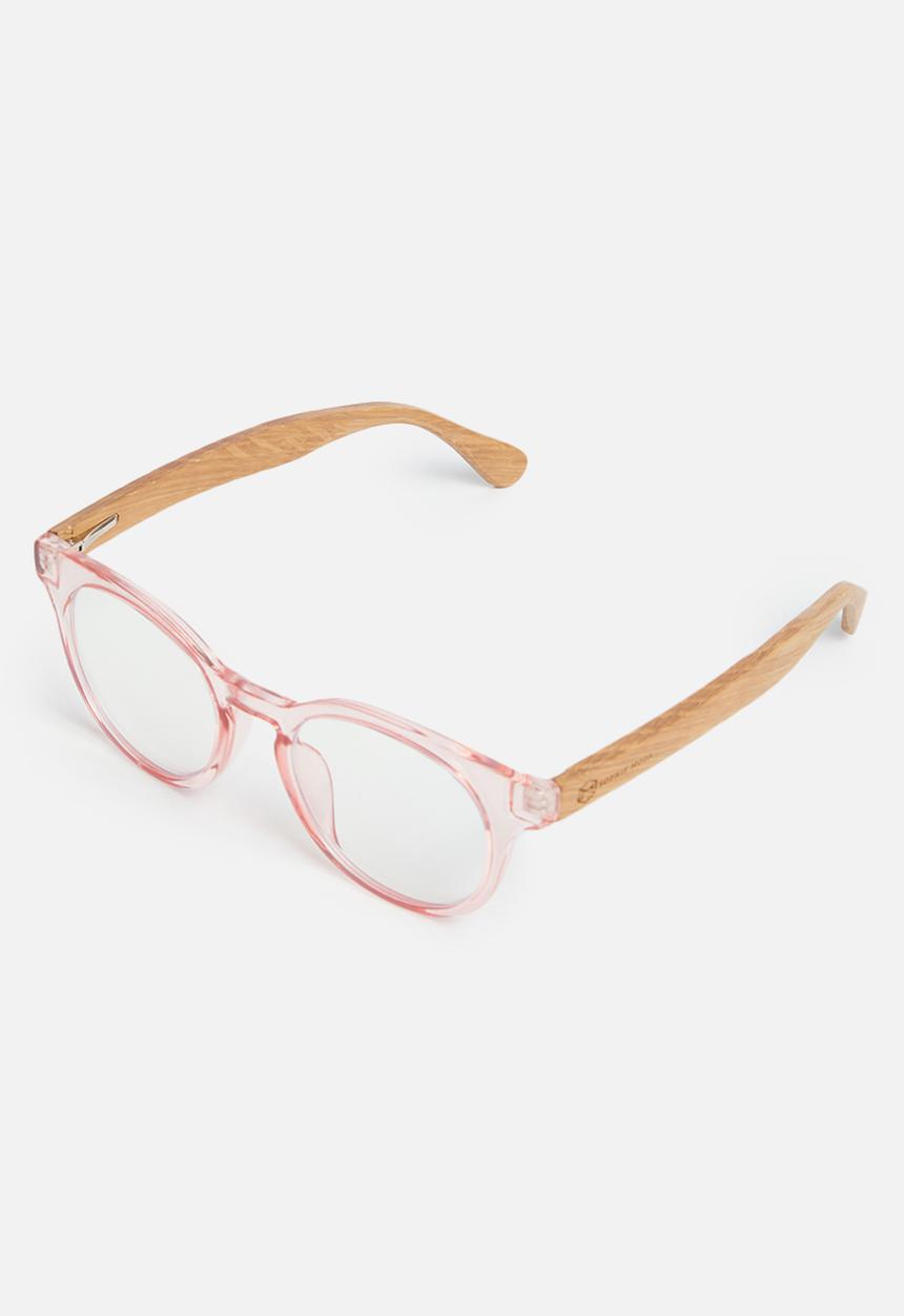 Sophie Moda - Reading glasses bamboo collection - pink & brown