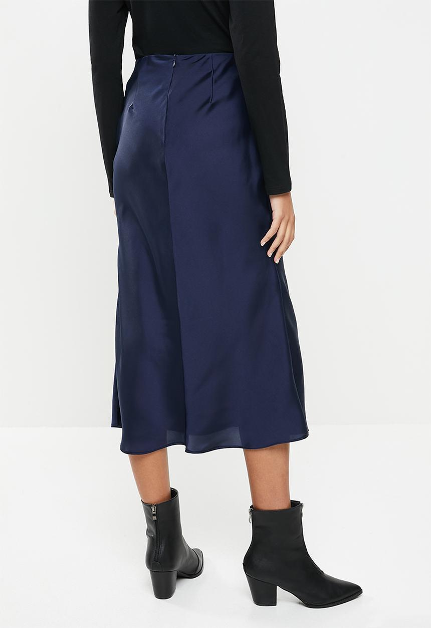 Glamorous - Satin slip skirt - deep navy
