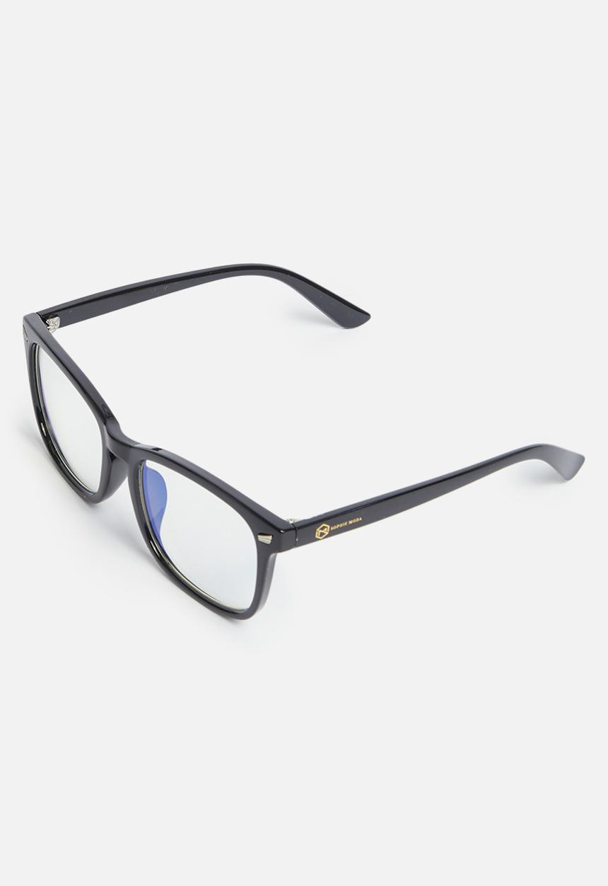 Sophie Moda - Anti-blue light classic colourful fashion - black