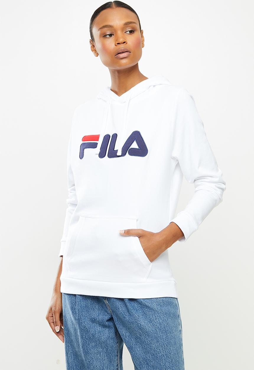 FILA - Deckle hoodie brushed fleece - white