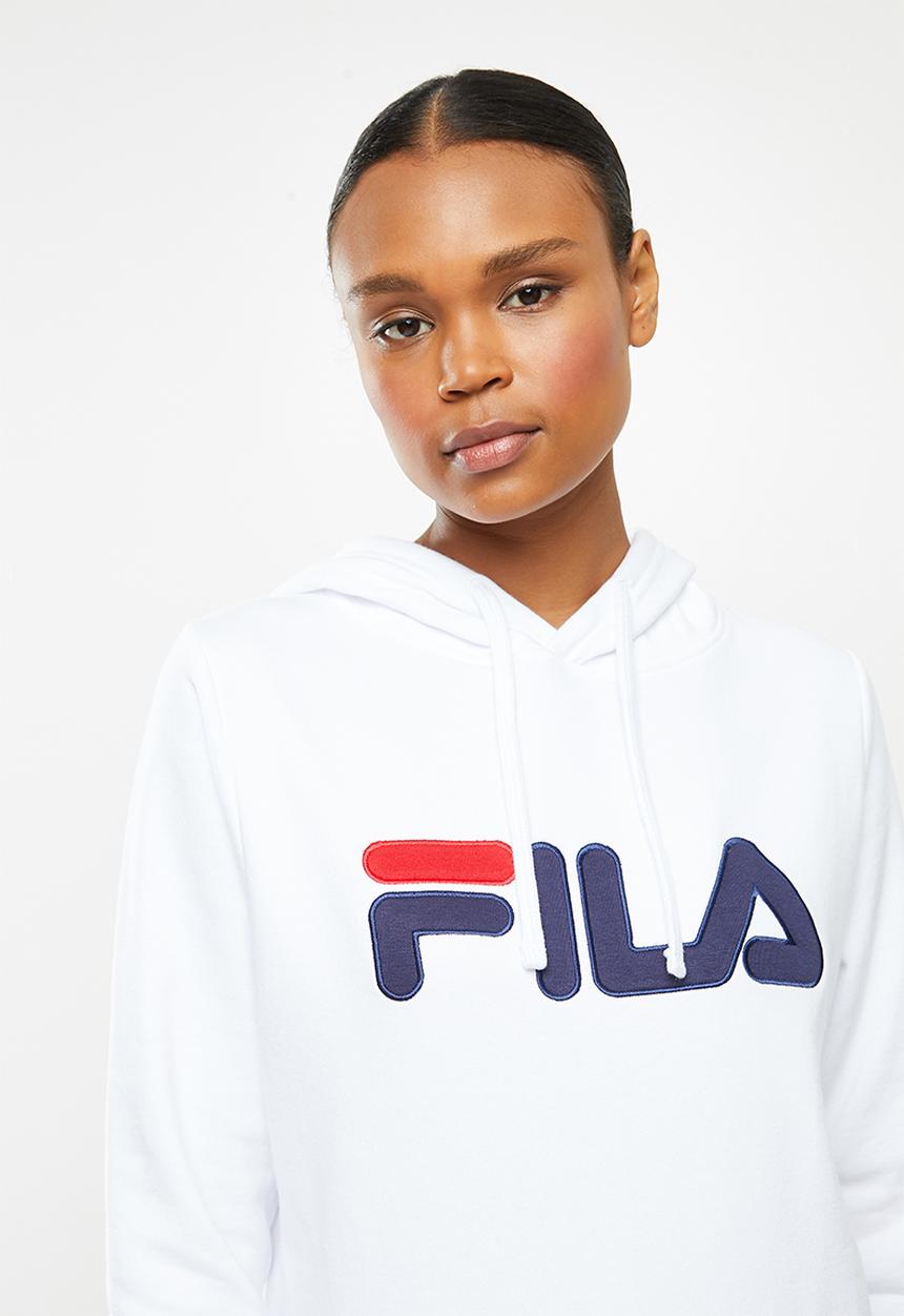 FILA - Deckle hoodie brushed fleece - white