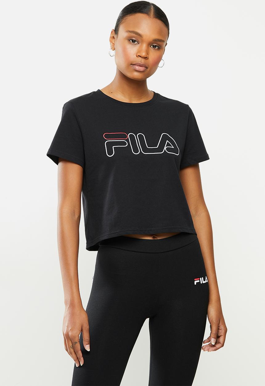 FILA - Storm crop top - black