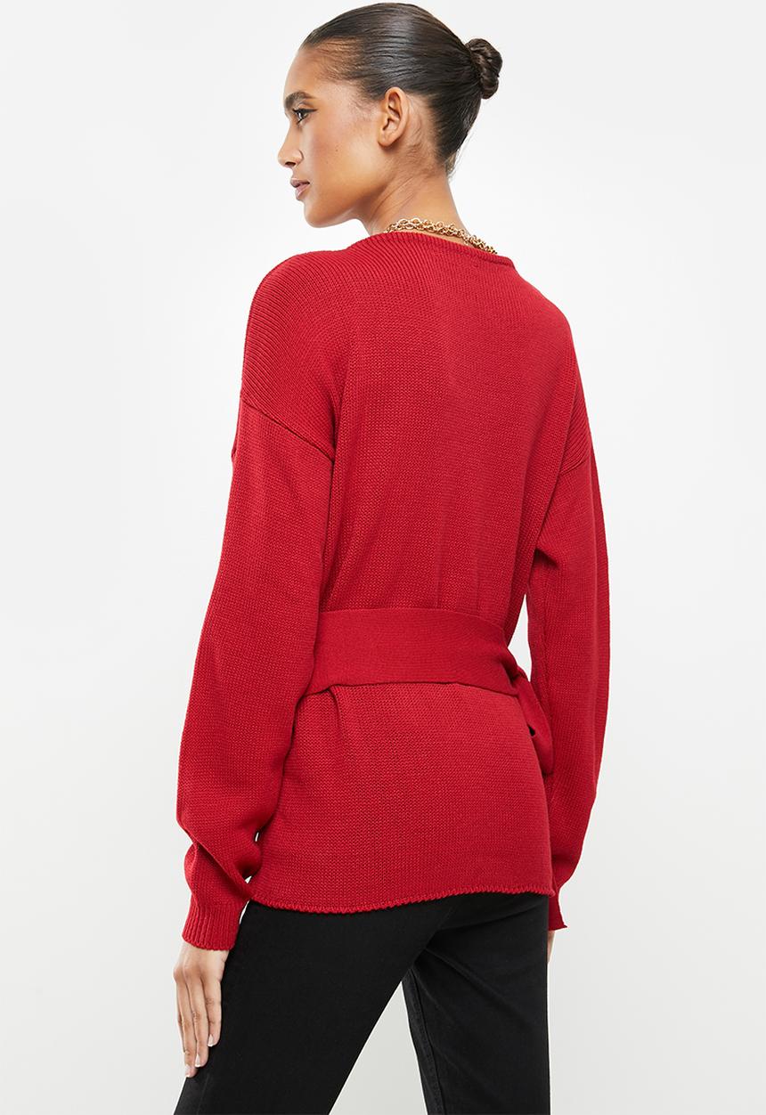 Glamorous - Vneck jumper - red