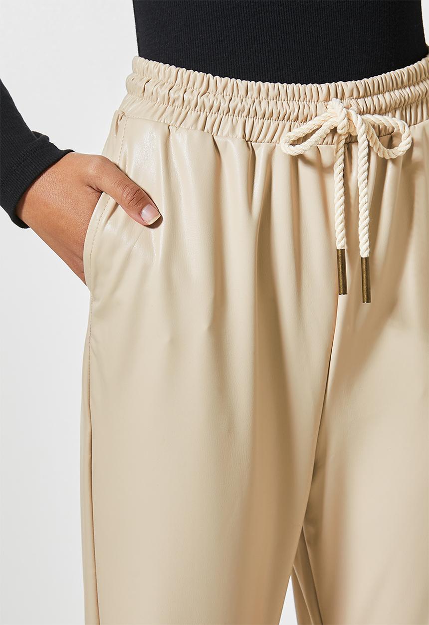 Superbalist - PU jogger - toffee