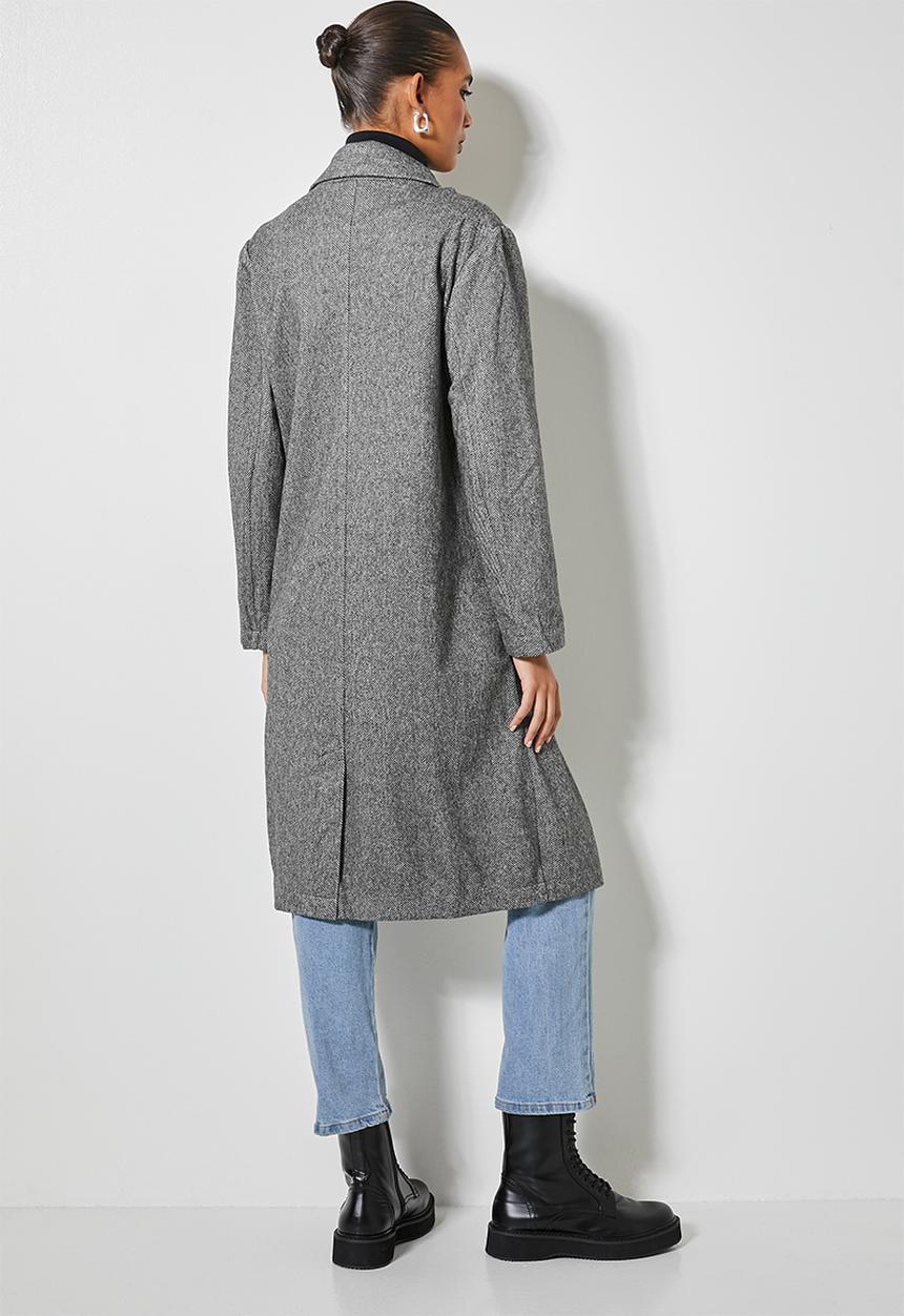 Superbalist - Boyfriend coat - herringbone