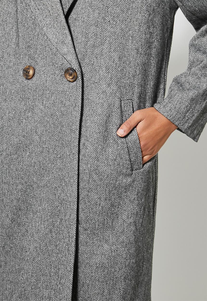 Superbalist - Boyfriend coat - herringbone