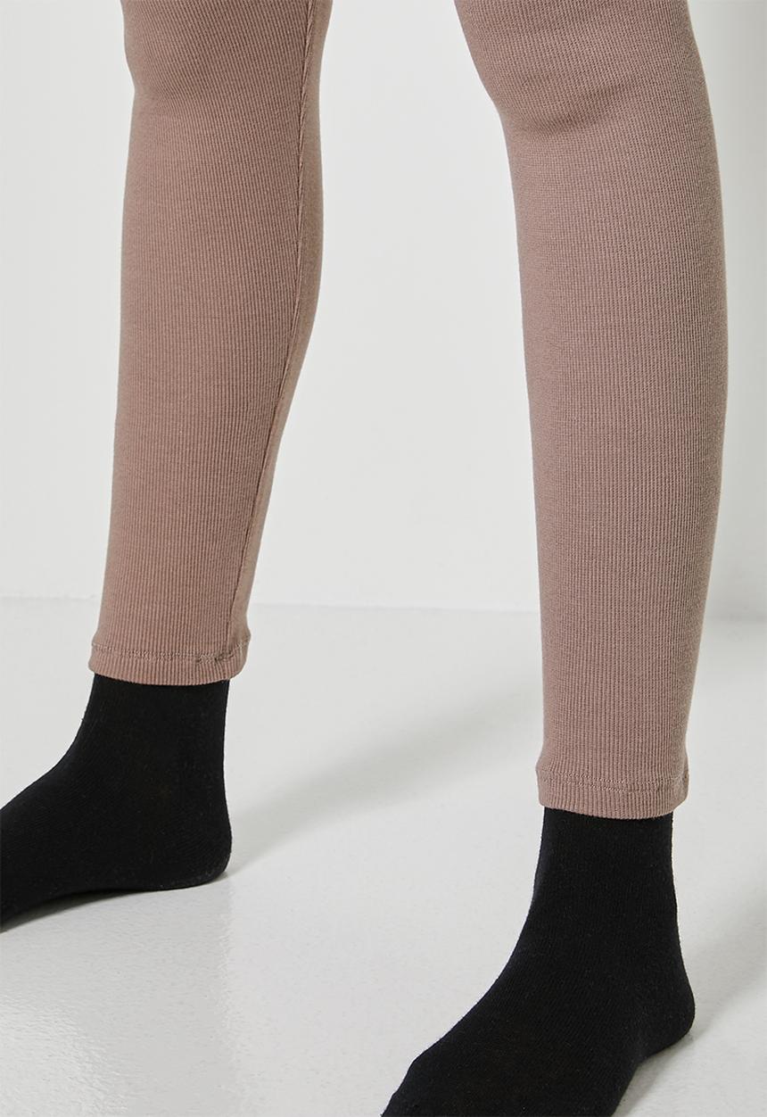 Superbalist - 7/8 rib leggings - mocha