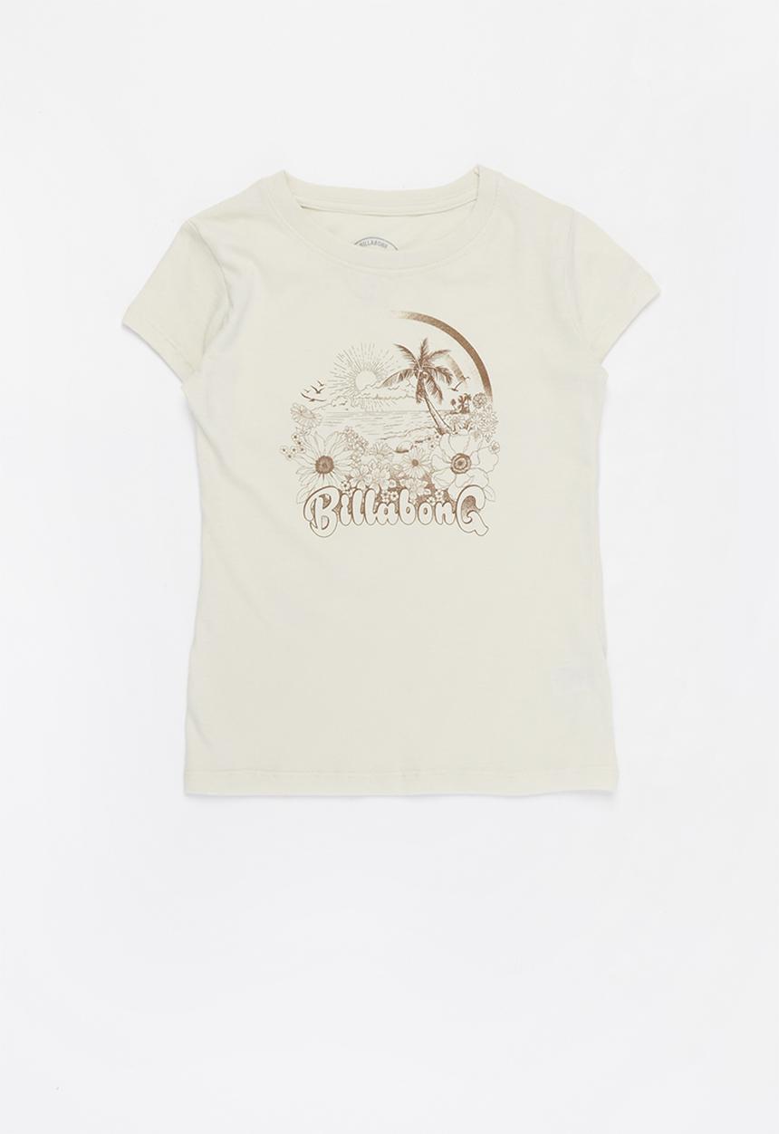 Billabong  - Girls eco flower tee - neutral