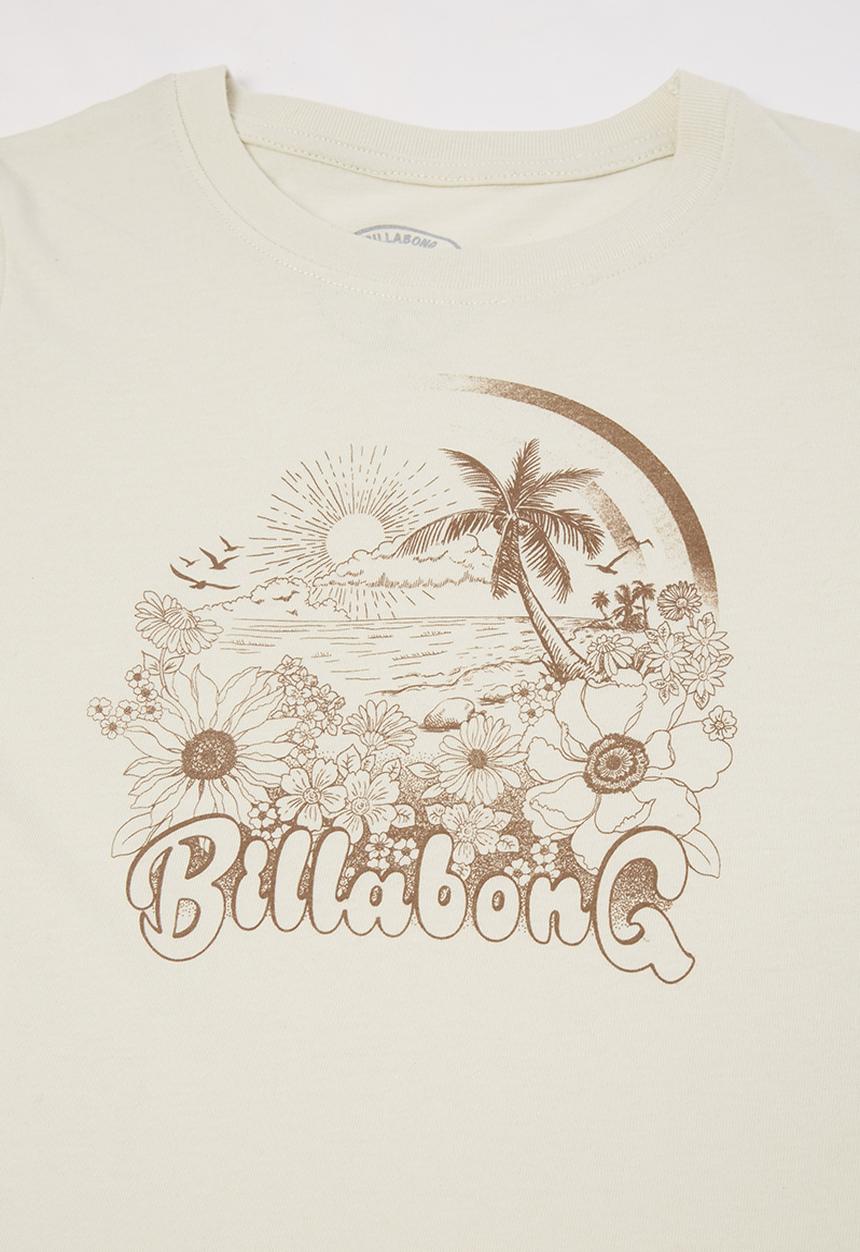 Billabong  - Girls eco flower tee - neutral