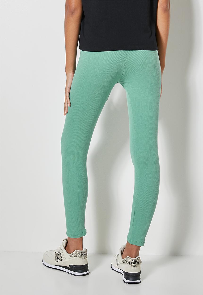 Superbalist - 7/8 rib leggings - deep sage