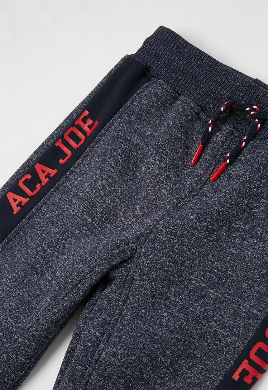 Aca Joe - Pre-boys brushed grindle jogger - navy
