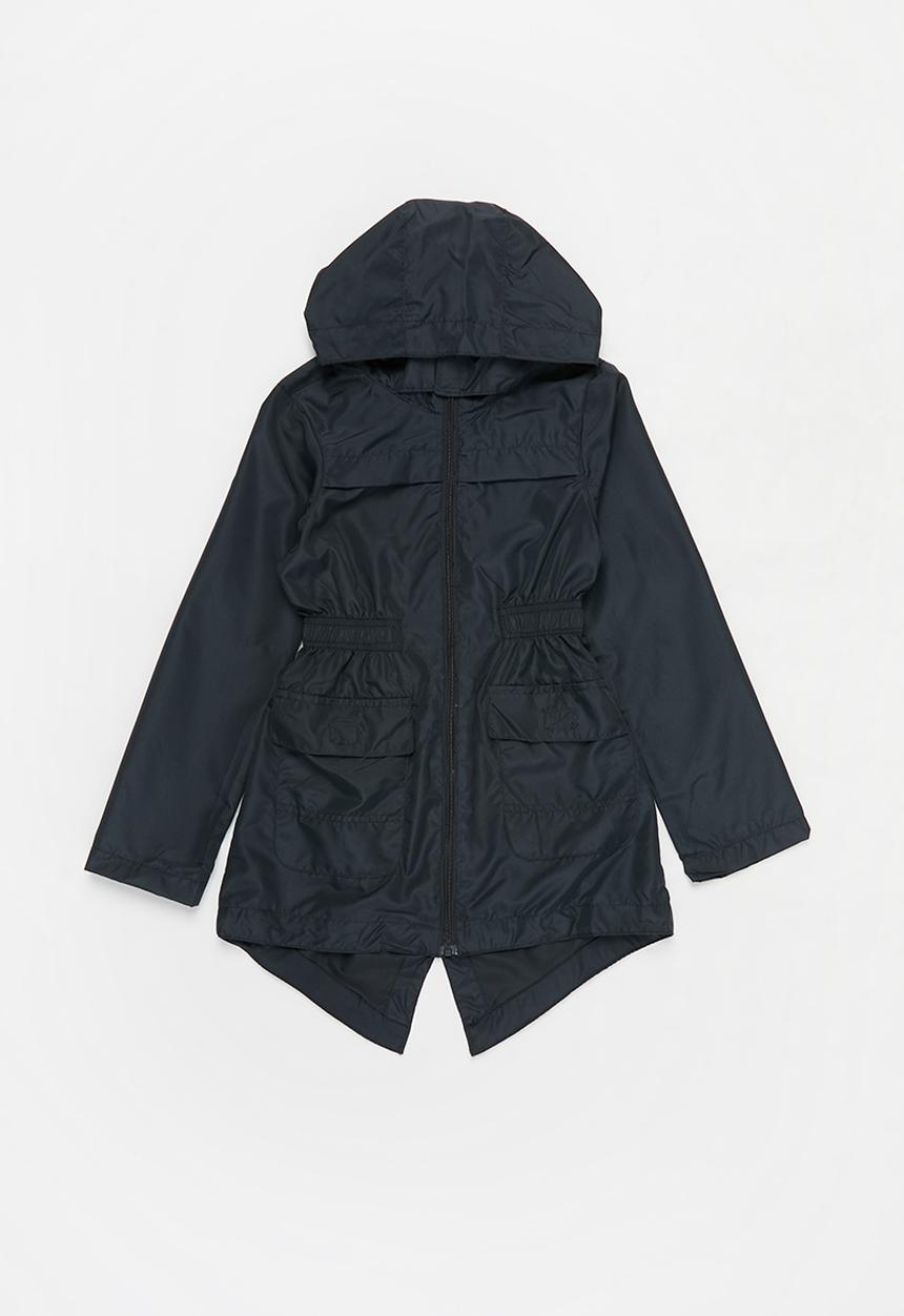 Ruby Tuesday - Detachable hood mac coat - navy
