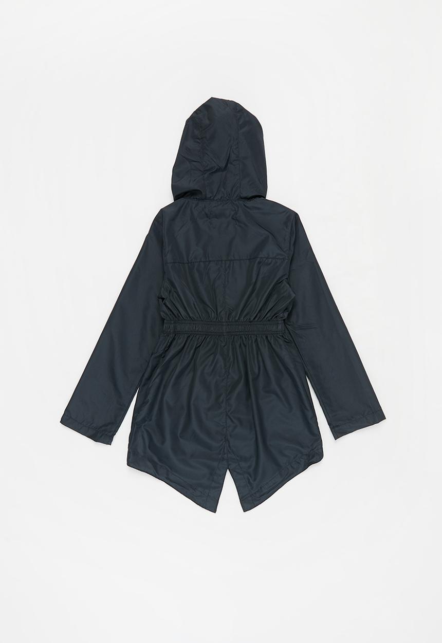 Ruby Tuesday - Detachable hood mac coat - navy