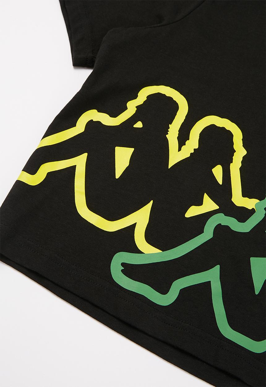 KAPPA - Logo caffy tee - black