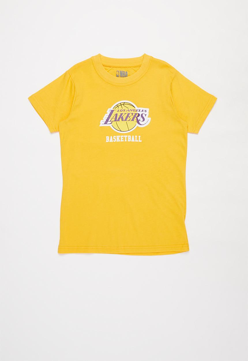 NBA - Lakers icon straight hem tee - yellow