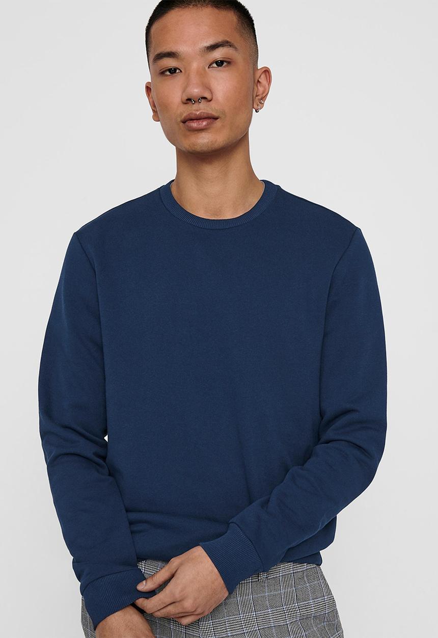 Only & Sons - Ceres life crew sweat - dress blue