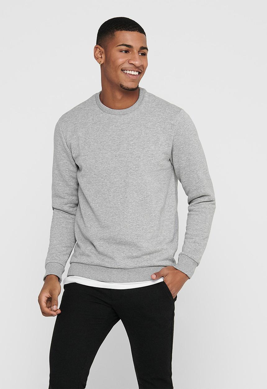 Only & Sons - Ceres life crew sweat - light grey