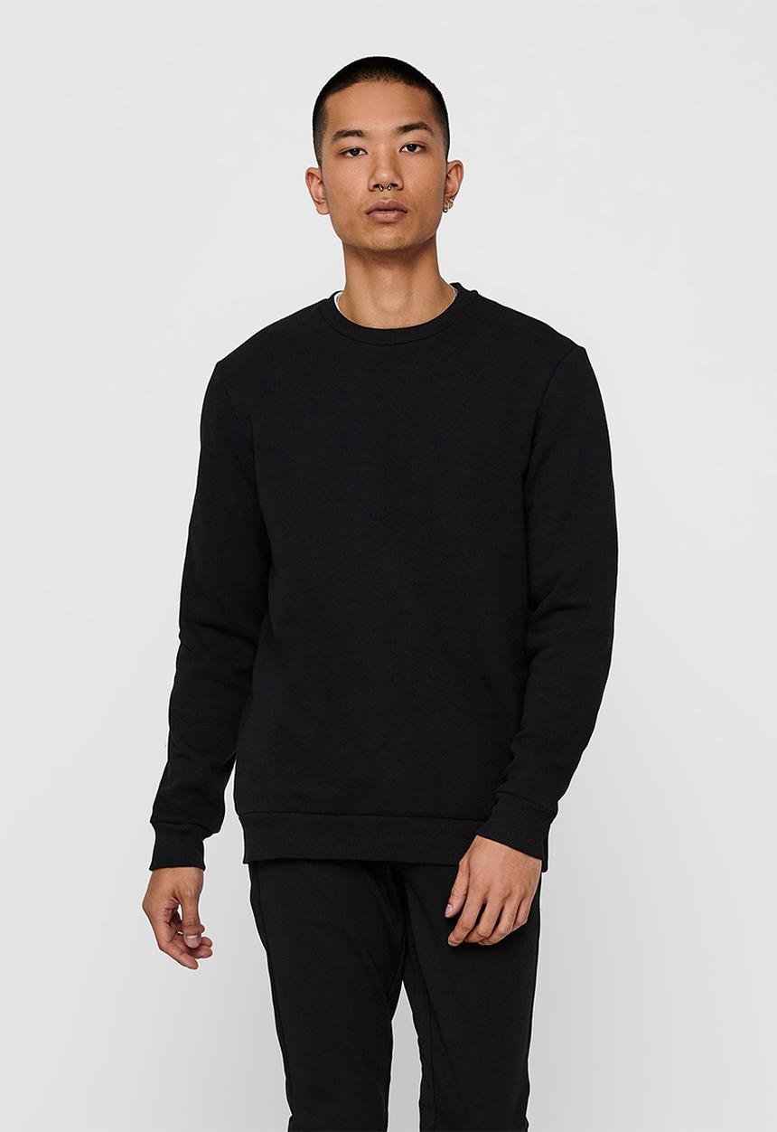Only & Sons - Ceres life crew sweat - black