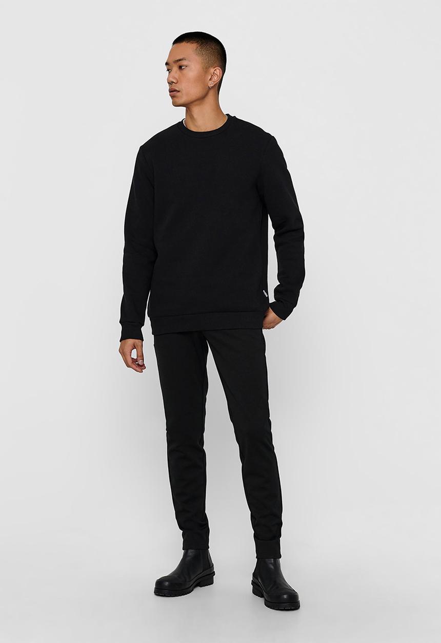 Only & Sons - Ceres life crew sweat - black