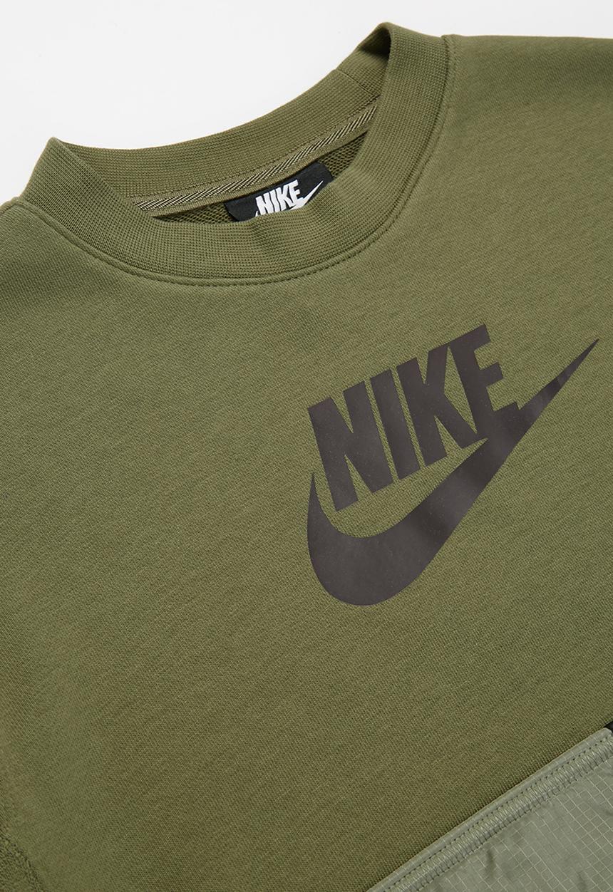 Nike - Boys Nike sportswear rtl utility fleece top - olive