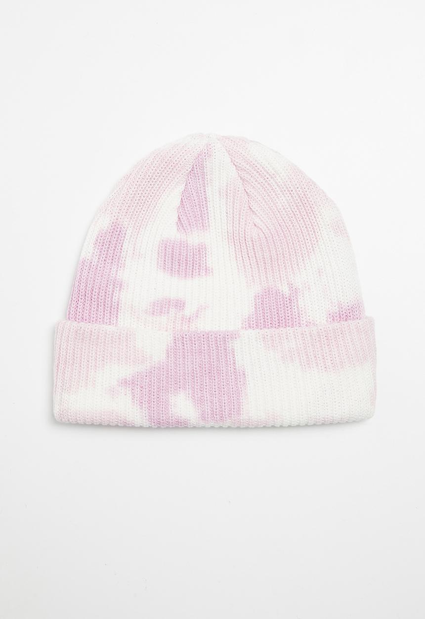 FILA - Lou tie dye beanie - white & purple