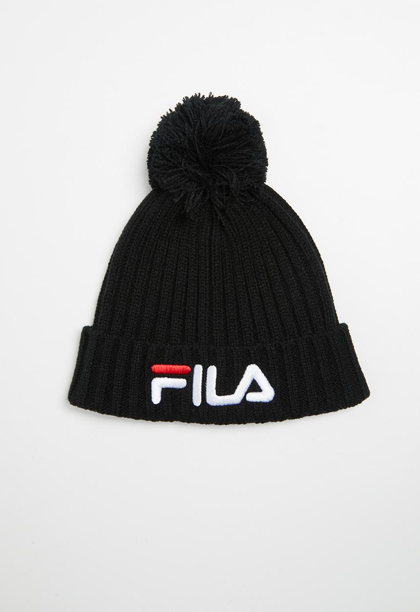 FILA - Sandy pom pom beanie - black