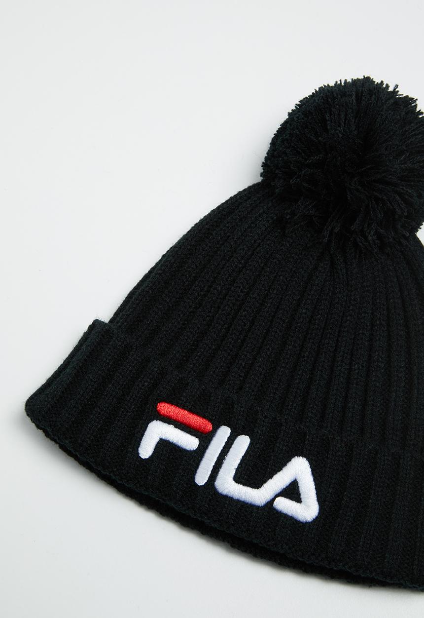 FILA - Sandy pom pom beanie - black